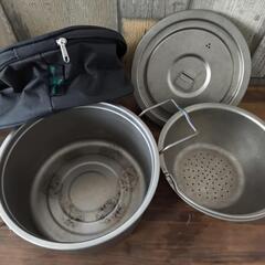 キャンプ　チタン調理器の画像