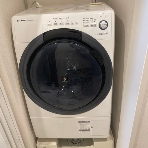 シャープ　2019年式　ドラム式洗濯機