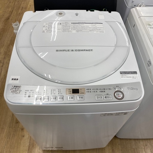 SHARP 全自動洗濯機　【トレファク東大阪店】