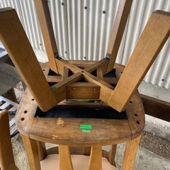 ダイニングチェア　4脚セット　回転式の画像