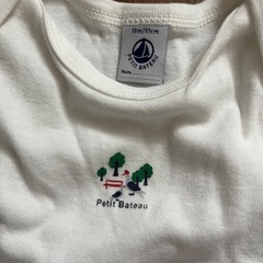 Petit Bateau プチバトー　半袖ボディ3枚セット　サイズ81cm/18mの画像