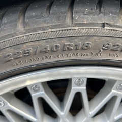 KYOWA RACING 18インチ 8J +45 5穴 PCD100 タイヤホイール 4本 プリウスの画像