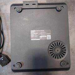 【新品未使用】山善 卓上IHコンロ 1000W 火力調整5段階 揚げ物対応 ブラックの画像