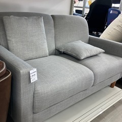 2人掛けソファー ファブリック ライトグレー 【トレファク堺福田】