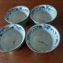 湯呑み茶碗　４個セット（緑色）の画像