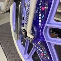 一輪車　18インチ　
紫　パープル　の画像