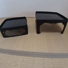 輪島塗吸い物碗・お膳　半端一式の画像