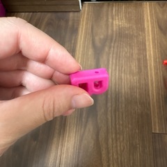 アルファベット　紐通し　知育玩具の画像