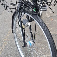 【リサイクルショップどりーむ鹿大前店】No.373　自転車　27インチ　クロスバイク　カゴ・切替・LEDライト付き🎵　おススメ商品です🎵の画像