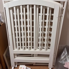 【ジャンク品】ベビーベッド　ハイポジション　カトージの画像
