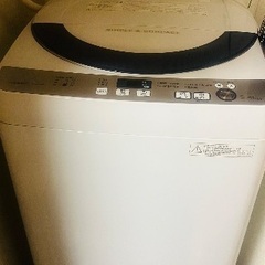 本日または朝取りに来てくださる方優先　SHARP全自動電気洗濯機・ES-GE55Rの画像