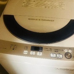 本日または朝取りに来てくださる方優先　SHARP全自動電気洗濯機・ES-GE55Rの画像