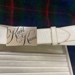 Karl Kani ベルト　ホワイト　カールカナイ メンズベルト　の画像