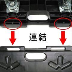 連結平台車 大 ビバホームオリジナル 3台セットの画像