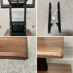 J7d2277 壁寄せ TV テレビ スタンド ニトリ TOELLE-L N MBR 32型～ 家具  現状の画像