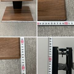 J7d2277 壁寄せ TV テレビ スタンド ニトリ TOELLE-L N MBR 32型～ 家具  現状の画像