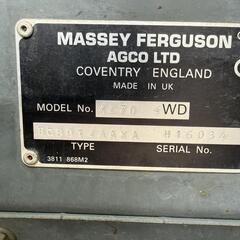 MASSY FERGUSONトラクター　アタッチメント付の画像