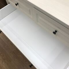 ★リユースのサカイ春日部店★KJ11445  チェスト ホワイト H67×W99×D41 クリーニング済みの画像