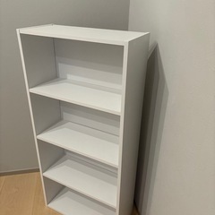 4段本棚（ホワイト）の画像