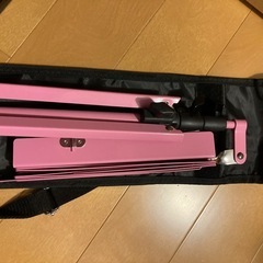 楽譜立て　折りたたみ　ピンク　美品の画像