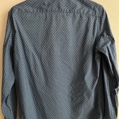 BANANA REPUBLIC ドット柄シャツ ネイビー Sサイズの画像
