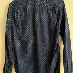 GAP スリムフィット ネイビーシャツ XSの画像