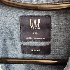 GAP デニム長袖シャツ XXS スリムフィット の画像