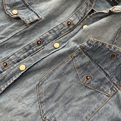 GAP デニム長袖シャツ XXS スリムフィット の画像