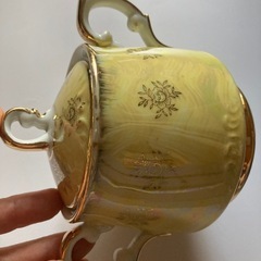 アンティーク　洋食器　カップアンドソーサー　シュガーポット　セットの画像