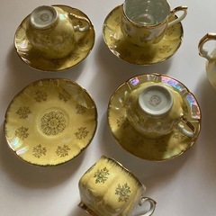 アンティーク　洋食器　カップアンドソーサー　シュガーポット　セットの画像