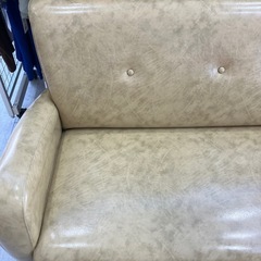 2人掛けソファー ベージュ 【トレファク堺福田店】の画像