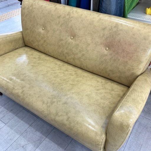 2人掛けソファー ベージュ 【トレファク堺福田店】