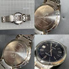 S270　不動 CITIZEN シチズン EXCEED エクシード　H113-T016189　デイト 薄型軽量 電波ソーラー  メンズ腕時計の画像