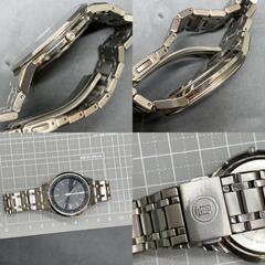 S270　不動 CITIZEN シチズン EXCEED エクシード　H113-T016189　デイト 薄型軽量 電波ソーラー  メンズ腕時計の画像