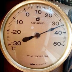 🌡️CITIZEN アナログ温度計 昭和レトロ アイアン インテリア 貴重の画像