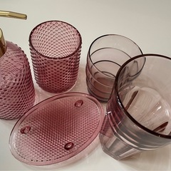 ほぼ新品　ガラス製品　5点セット　海外インテリア　の画像