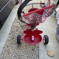 ラジオフライヤー　三輪車　手押し棒付き　RADIOFLYER 3-in-1 トライク小物入れ付き　の画像