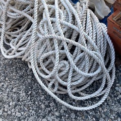 　　法面工事　綱引き　　ロープの画像