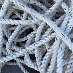 　　法面工事　綱引き　　ロープの画像