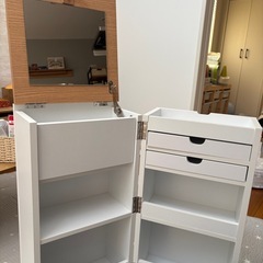 ドレッサー　ドレッサーワゴン　メイクボックス　メイクワゴン　（お値下げ交渉承ります）の画像