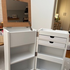 ドレッサー　ドレッサーワゴン　メイクボックス　メイクワゴン　（お値下げ交渉承ります）の画像