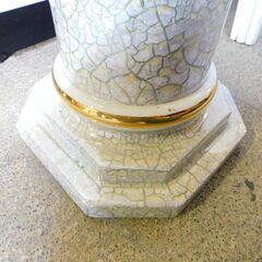 【JM727】 Bassano Italy バッサーノ イタリー イタリア製 金彩 コラム 陶器 花台 made in Italy 高さ123cmの画像