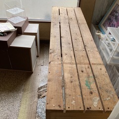 引取限定　木製作業台　diy向きの画像