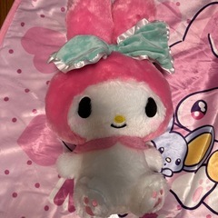 【新品マイメロディー膝掛け＆ぬいぐるみ】の画像