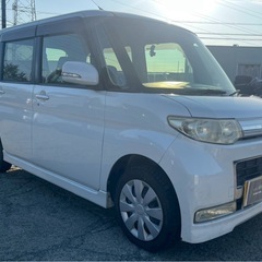 【支払総額7.8万円】激安タントカスタム 車検令和8年8月 エアコンバッチリ フルセグTV HDDナビ スマートキー 即日納車ok！の画像