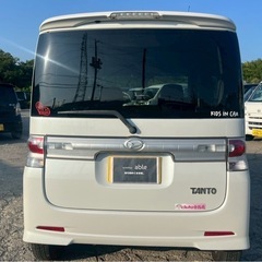 【支払総額7.8万円】激安タントカスタム 車検令和8年8月 エアコンバッチリ フルセグTV HDDナビ スマートキー 即日納車ok！の画像