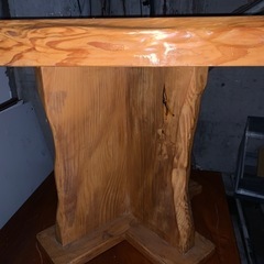 絶対🉐得　銘木無垢　テーブルの画像