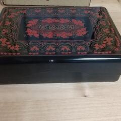 昭和レトロ 漆器 道具箱の画像