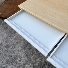 ①オフィス机　オフィス家具　PCデスク　パソコンデスク　事務用品　家具　インテリア　ウッド調【120×70×70】の画像