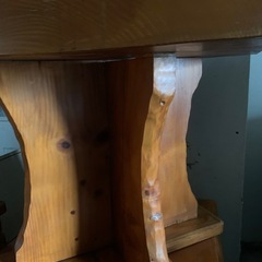 ②オススメ🉐お買得　天然銘木　無垢材の逸品物　テーブルの画像